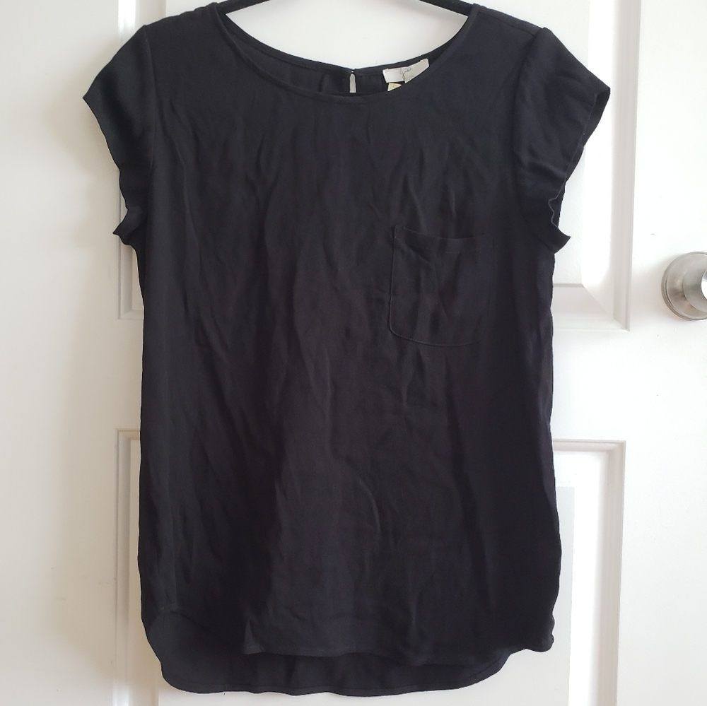 Black Joie top with breast pocket